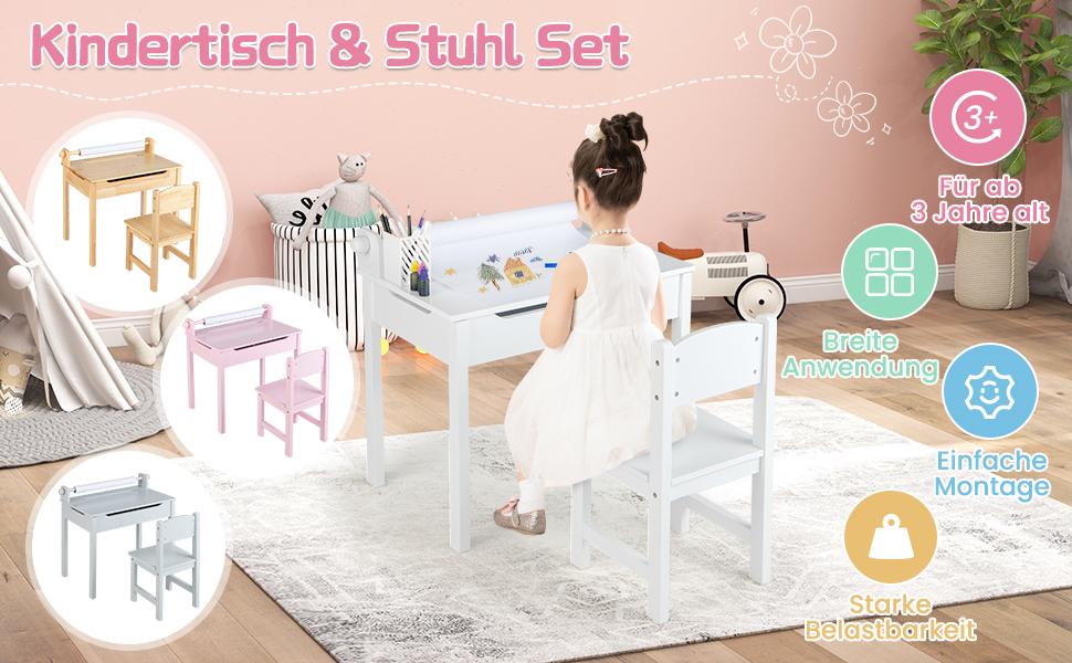 kindertisch mit stuhl