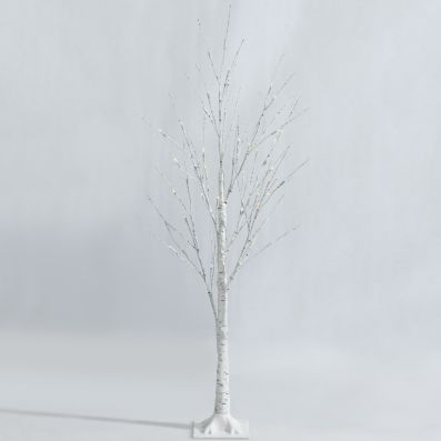 LED-Baum Birke warmweiß 180 LED 210 cm für außen mit Timer
