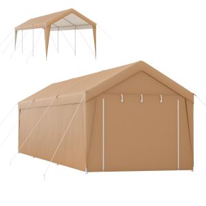 COSTWAY verstellbares Moskitonetz für 250-300 cm Sonnenschirme Pavillon,  Insektenschutz mit 2 Türen, befüllbare Basis, Fliegengitter