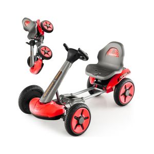 Pedal Go Kart mit verstellbarem Sitz 4 Räder Pedalbetriebenes
