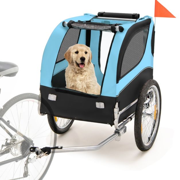 Faltbare Pet Fahrrad Anhänger Outdoor Reiten Reise Anhänger Hund Katze  Wagen Last Lager 40kg - AliExpress