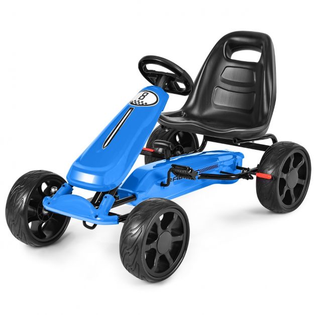 Gokart mit verstellbarem Sitz Racing Gokart mit Pedalen für Kinder