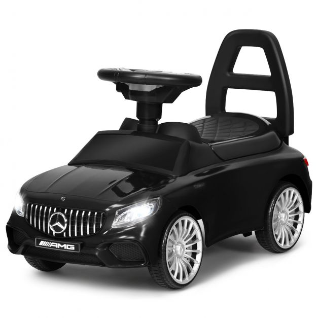 Kinder Rutsch- und Schiebe- Auto Lizenziertes Mercedes Benz Aufsitzauto 68  x 31,5 x 42,5 cm Schwarz
